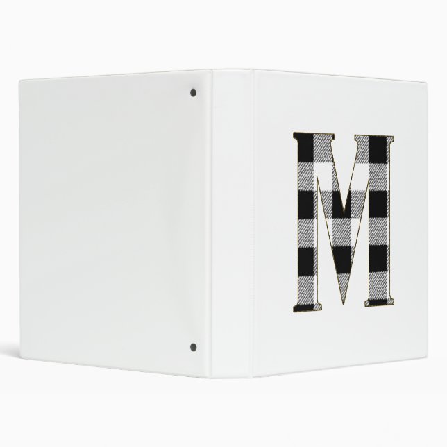 Gingham Check M 3 Ring Binder (Background)