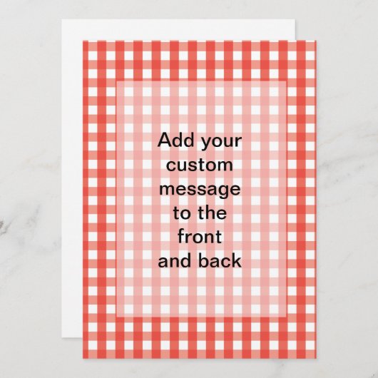 Gingham Check Pattern (Front/Back)