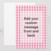 Gingham Check Pattern (Front/Back)