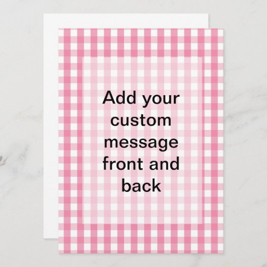Gingham Check Pattern (Front/Back)