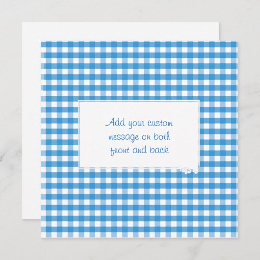 Gingham Check Pattern (Front/Back)