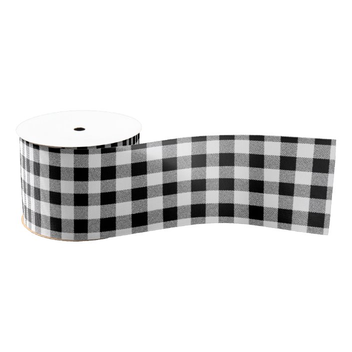 black and white grosgrain ribbon