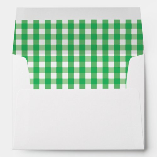 Gingham Check Pattern Envelope