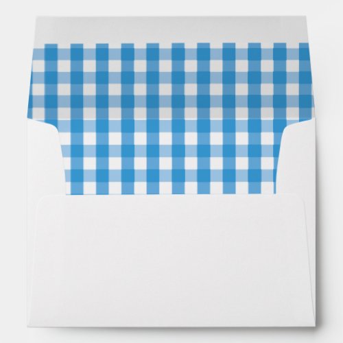 Gingham Check Pattern Envelope