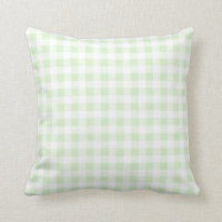 Gingham Check Pattern in Mint Green and White
