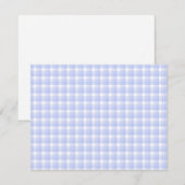Gingham check pattern. Light Blue & White. (Front/Back)