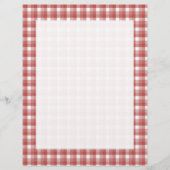 Gingham check pattern. Red and White. (Front)