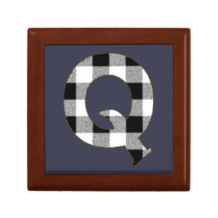 Gingham Check Q Jewelry Box