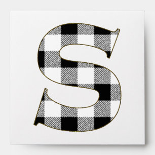 Gingham Check S Envelope