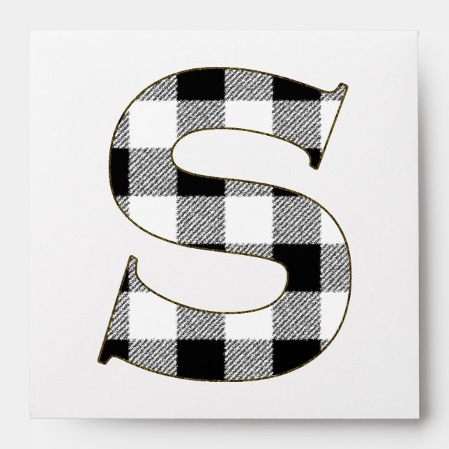 Gingham Check S Envelope (Front)