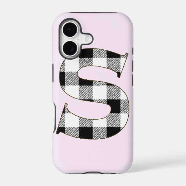Gingham Check S Iphone Case (Back)