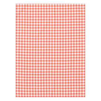 Gingham Check Tablecloth | Orange And White Checks