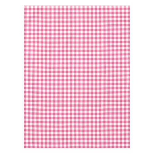 Gingham Check Tablecloth  Pink And White Checks