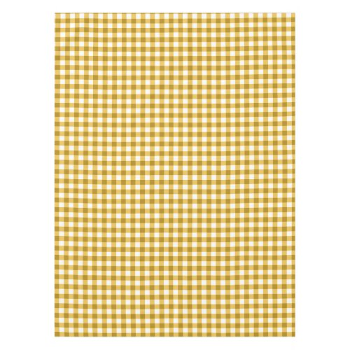 Gingham Check Tablecloth  Yellow And White Checks