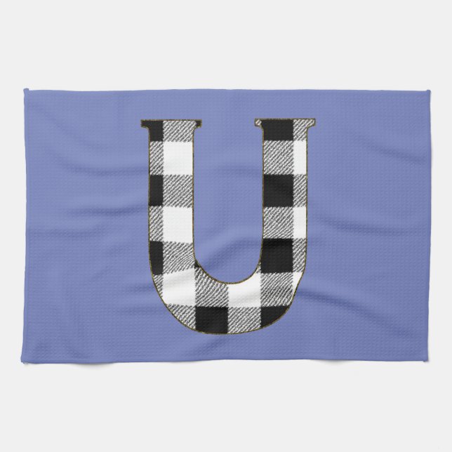 Gingham Check U Towel (Horizontal)