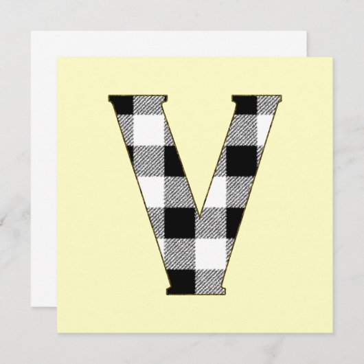 Gingham Check V (Front/Back)