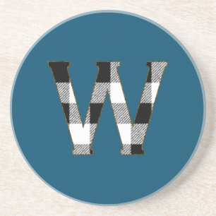 Gingham Check W Drink Coaster