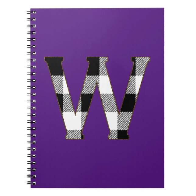 Gingham Check W Notebook (Front)