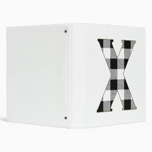 Gingham Check X Binder