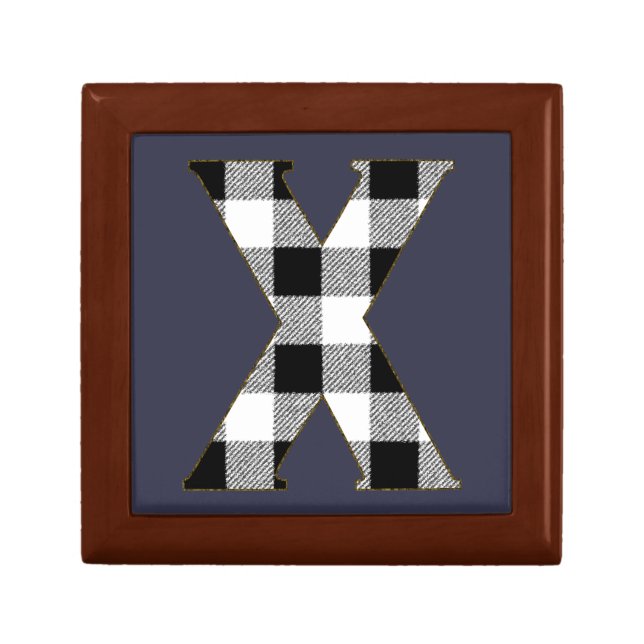 Gingham Check X Gift Box (Front)