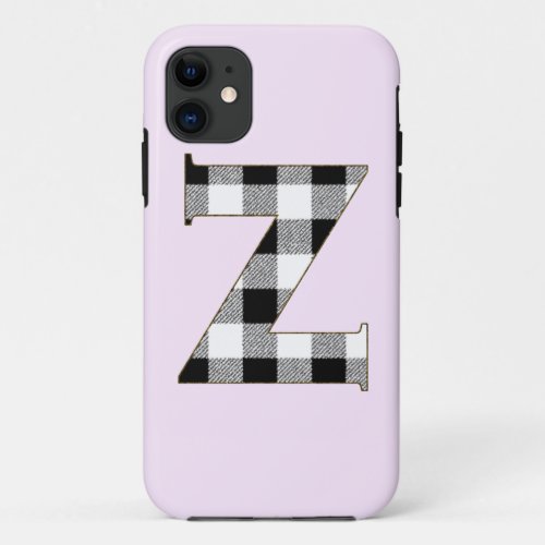 Gingham Check Z iPhone 11 Case