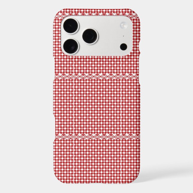 Gingham Checked iPhone Case (Back)