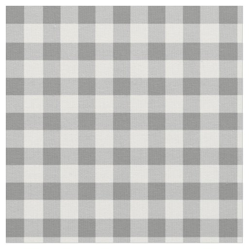 Gingham Checked Pattern | Gray And White Fabric