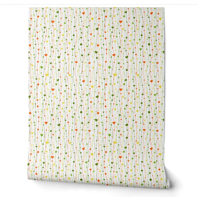 Gingham Checkered Pattern Hearts Seamless Plaids Wallpaper (Unrolling)