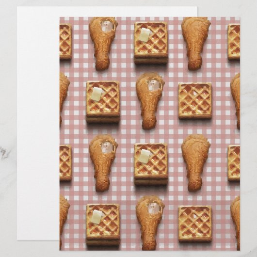 gingham chicken waffles (Front/Back)
