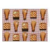 gingham chicken waffles cards (Front Horizontal)