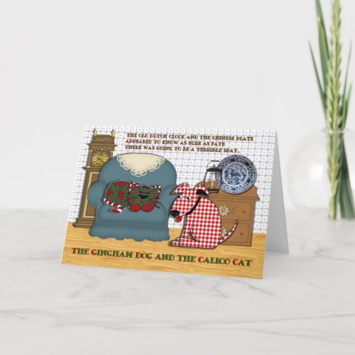 Gingham Dog and Calico Cat Card