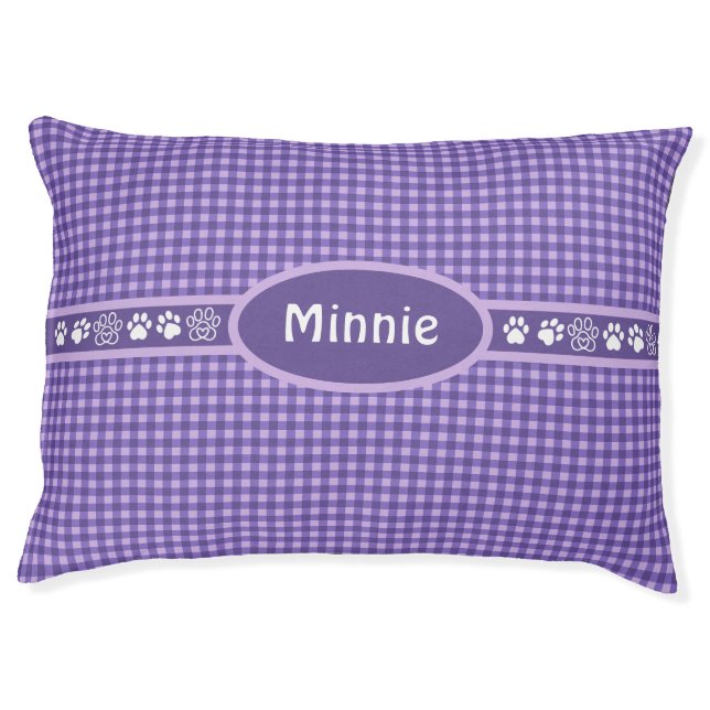 Gingham Dog Bed (Front)