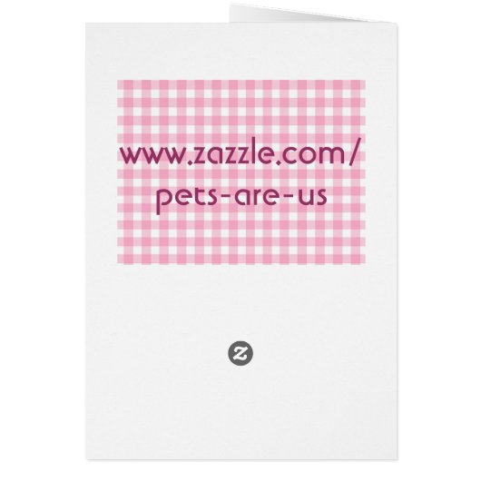 gingham dog paw - pink (Back)