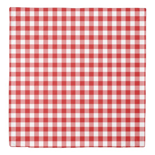 Gingham Duvet Cover Zazzle Com