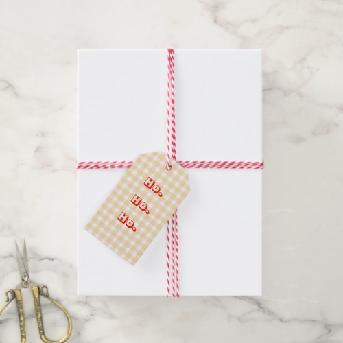 Gingham Gift Tags