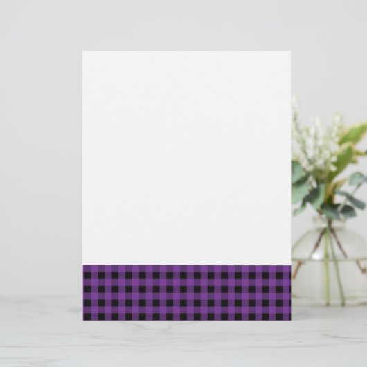 Gingham Grape and Black (Standing Front)