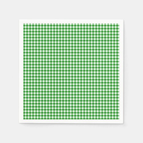 Gingham_Green_Paper Napkins