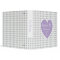 Gingham Grey Checker and Heart Lavender