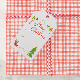 Gingham Hand-Drawn Modern Cute Red White Preppy Wrapping Paper Sheets