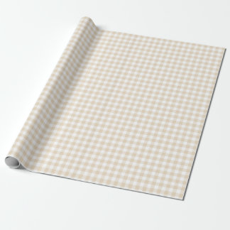 Gingham Ivory Wrapping Paper