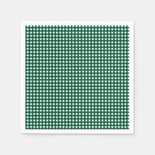 Gingham-Jade Green-Paper Napkins