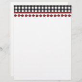 Gingham Ladybug Letterhead (Front/Back)