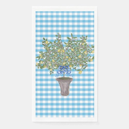 Gingham Lemons Lemon Tree Napkins Napkin