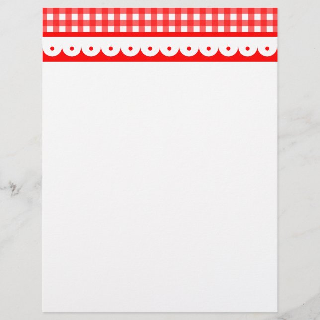 Gingham Letterhead (Front)