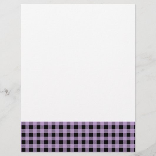 GIngham Lilac and Black (Front)