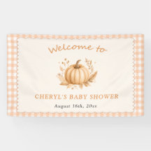 Gingham Little Pumpkin Baby Shower