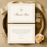 Gingham Love is Brewing Coffee Bridal Shower Thank You Card<br><div class="desc">Gingham Love Is Brewing coffee bridal shower thank you card designed for cozy, coffee-themed celebrations. Features a classic gingham pattern paired with the popular Love Is Brewing phrase, perfect for thanking guests for gifts, recipes, and well wishes. Ideal for farmhouse, rustic, cafe, brunch, and cozy bridal shower themes. Fully customizable...</div>