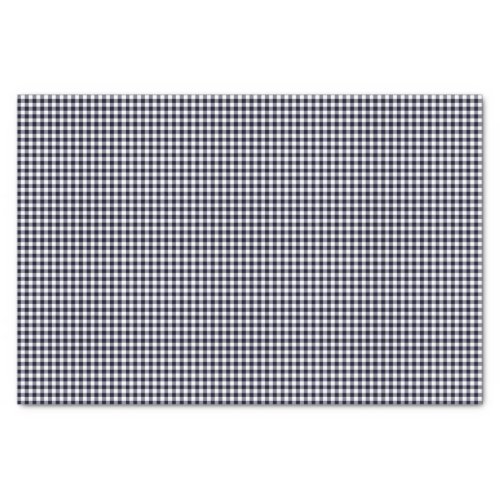 Gingham_Midnight Blue_Tissue Wrapping Paper