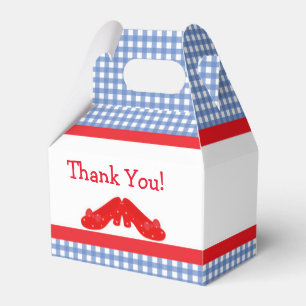 Gingham Oz Girls Birthday Party Favor Boxes