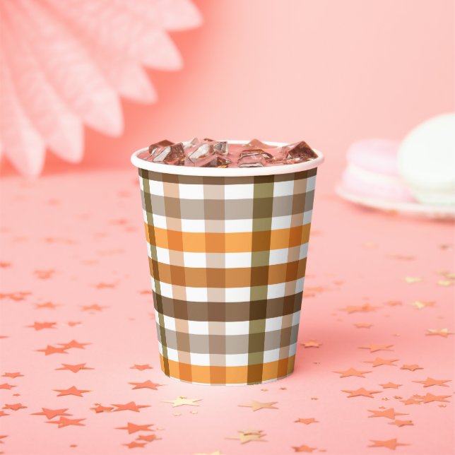 Gingham Paper Cups (Insitu)